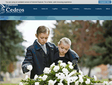 Tablet Screenshot of funeralesloscedros.com